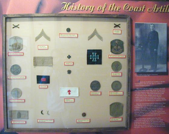 Coast artillary insignia.